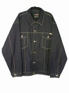 Vintage 2000s 00s Y2K SouthPole Dark Blue Denim Jean Jacket